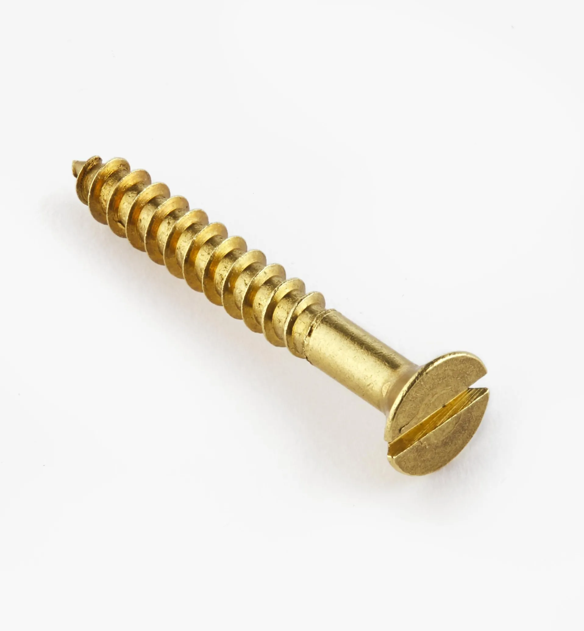 Lee Valley 1 1/4" #8 Flat-Head Brass Screws