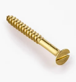 Lee Valley 1 1/2" #8 Flat-Head Brass Screws