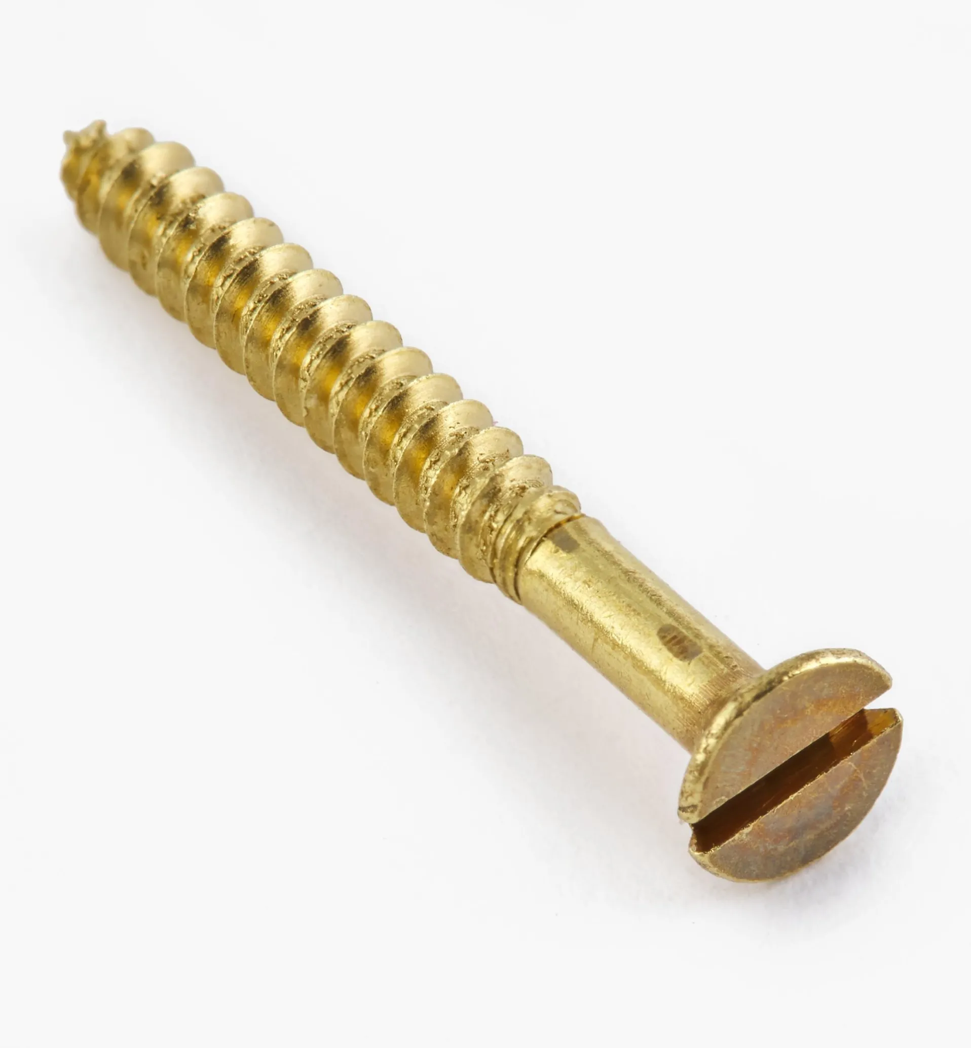 Lee Valley 1" #4 Flat-Head Brass Screws