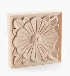 Lee Valley 2 3/4" Hand-Carved Square Appliqué