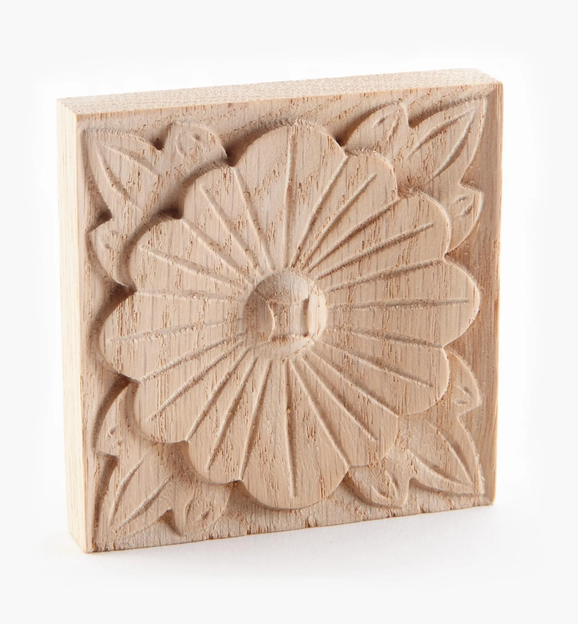 Lee Valley 2 3/4" Hand-Carved Square Appliqué