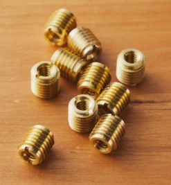 Lee Valley 1/4-20 Brass Knife-Edge Insert Nuts