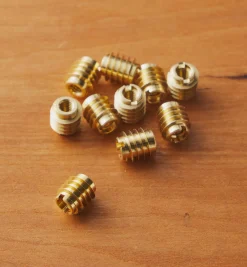 Lee Valley 8-32 Brass Knife-Edge Insert Nuts
