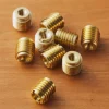 Lee Valley 10-24 Brass Knife-Edge Insert Nuts