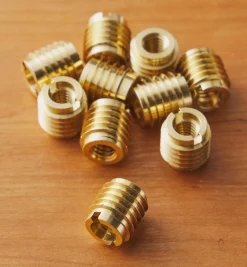 Lee Valley 5/16-18 Brass Knife-Edge Insert Nuts