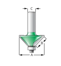 Lee Valley 45° Chamfer Bits