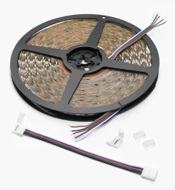 Lee Valley 32' Color-Controlled RGB+W LED Tape Light Set, 60+60 LEDs/m