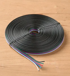 Lee Valley 22 Ga. Five-Conductor Flat Ribbon Wire For RGB+W LED Tape Lights