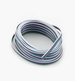 Lee Valley 22 Ga. Stranded Four-Conductor Wire For Color-Controlled (RGB) LED Lighting (12V)
