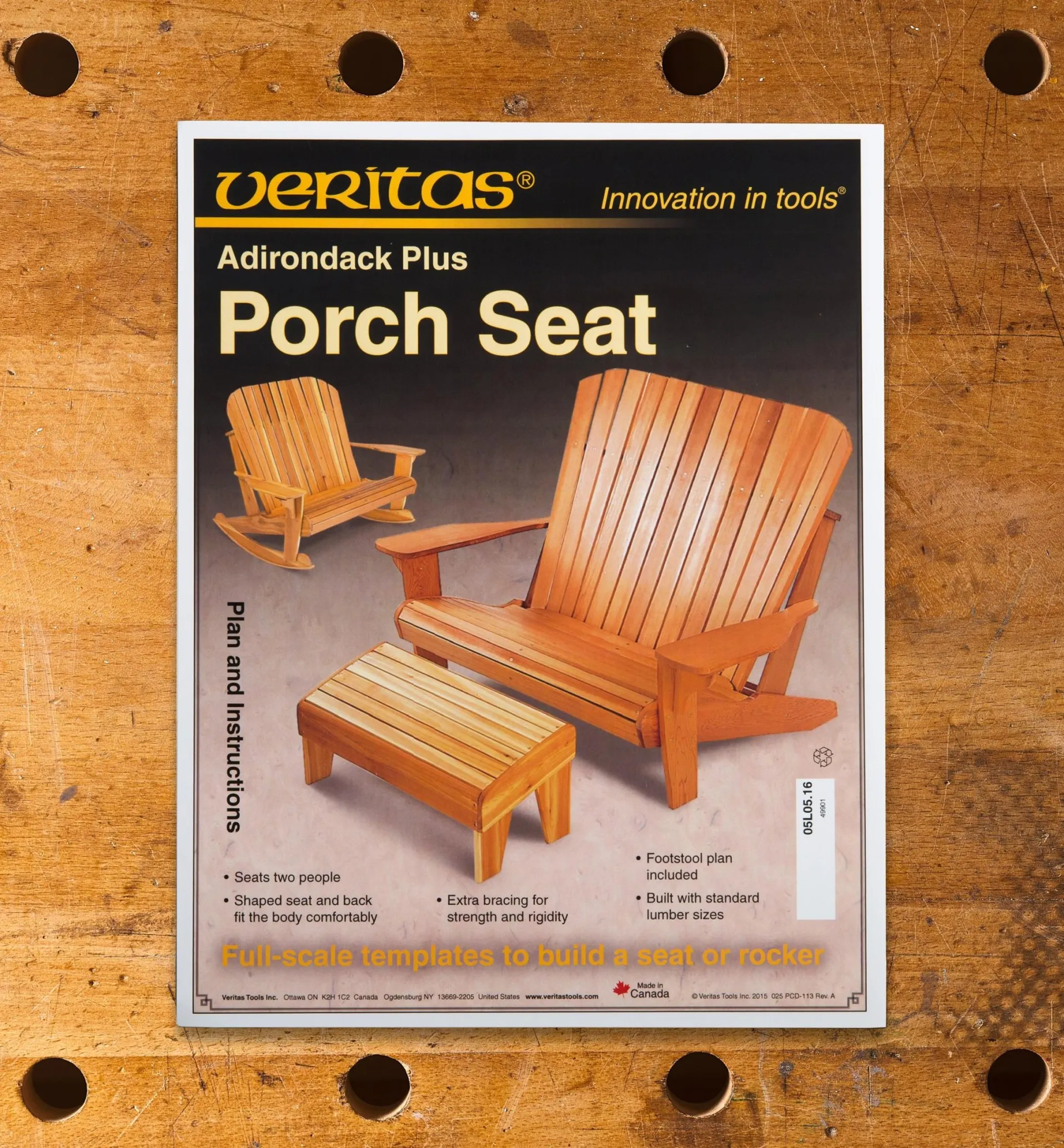 Lee Valley Adirondack Plus Seat/Rocker Plan