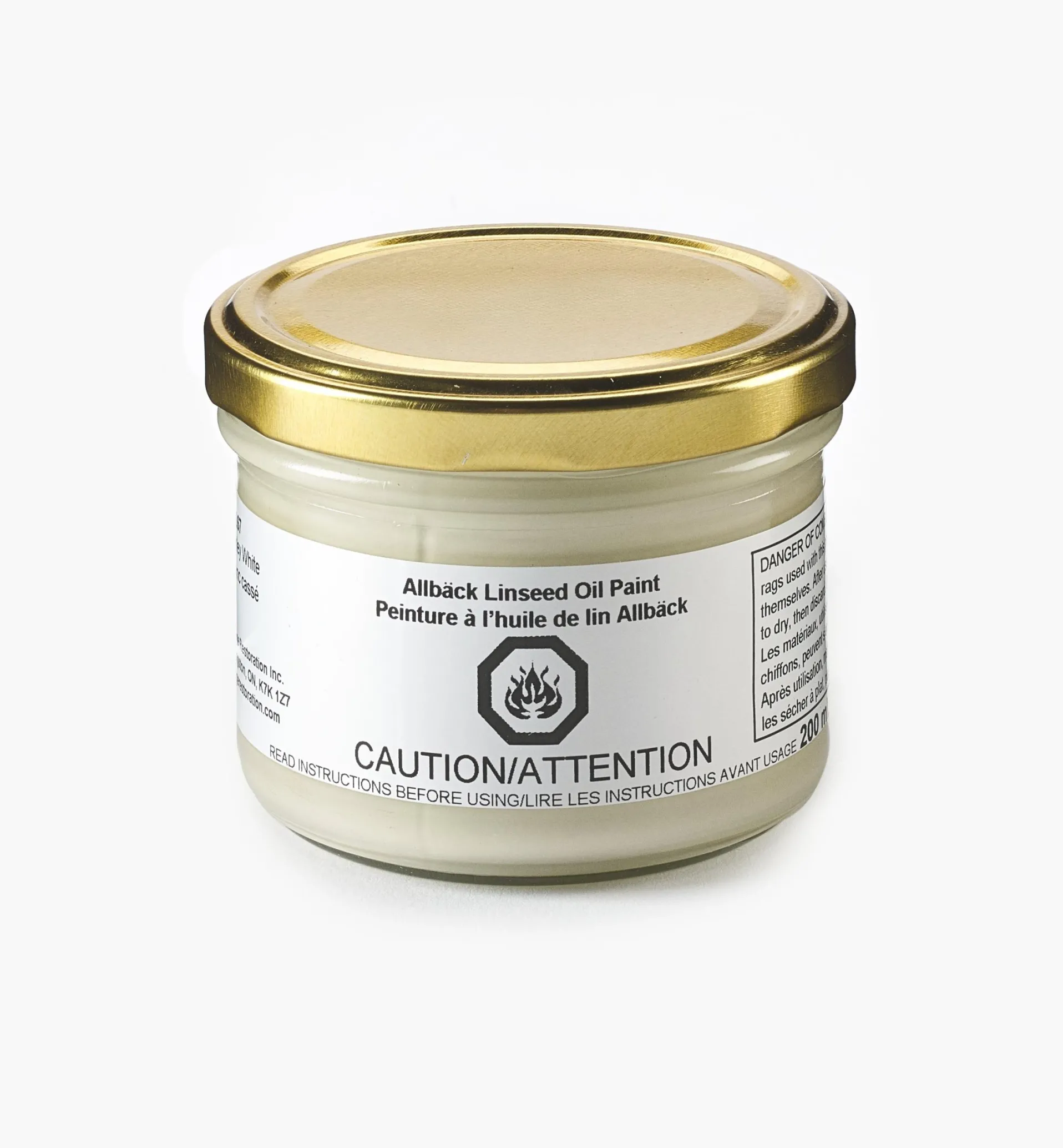 Lee Valley Allbäck Barley White Linseed Oil Paint