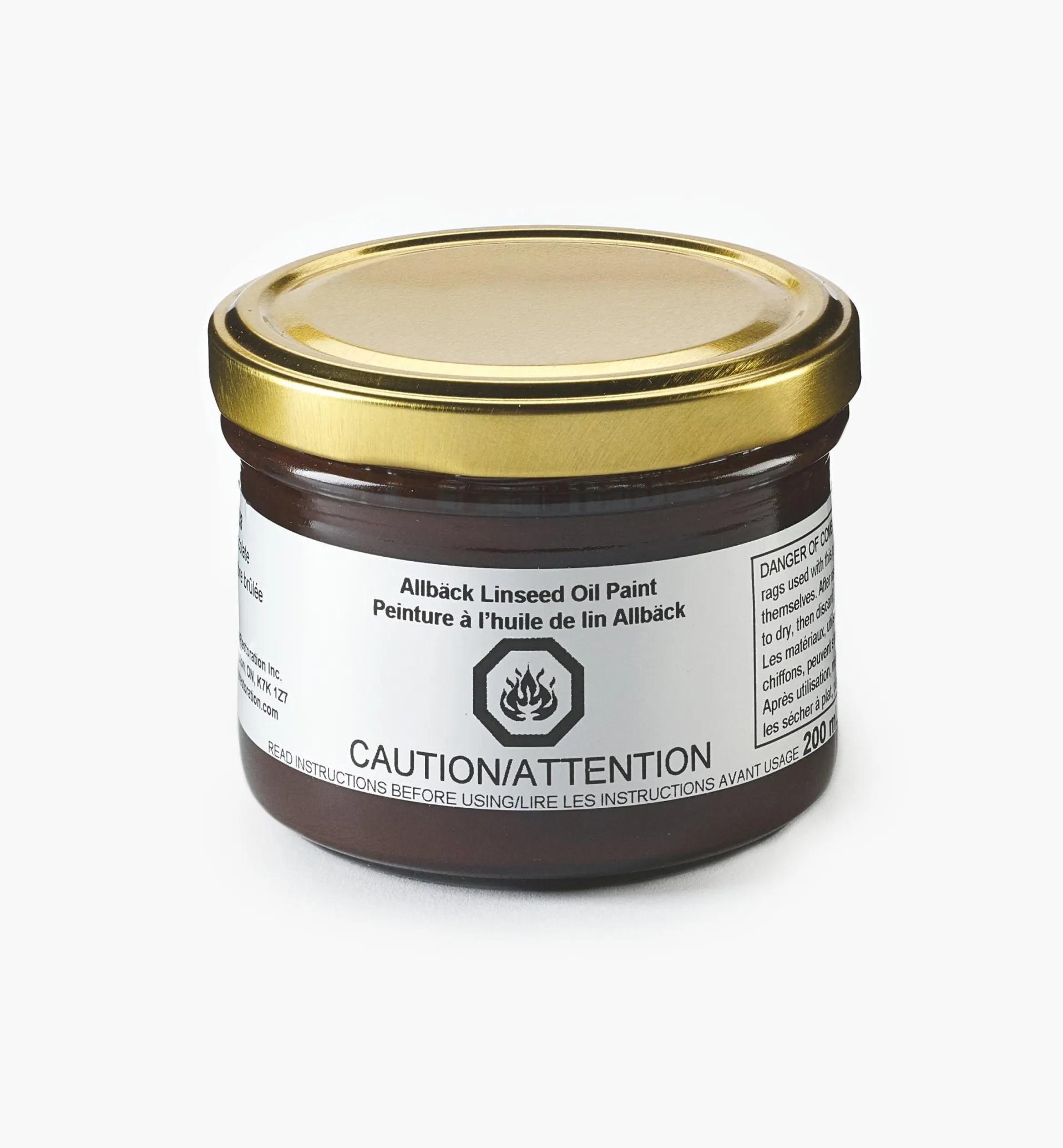 Lee Valley Allbäck Chocolate Linseed Oil Paint