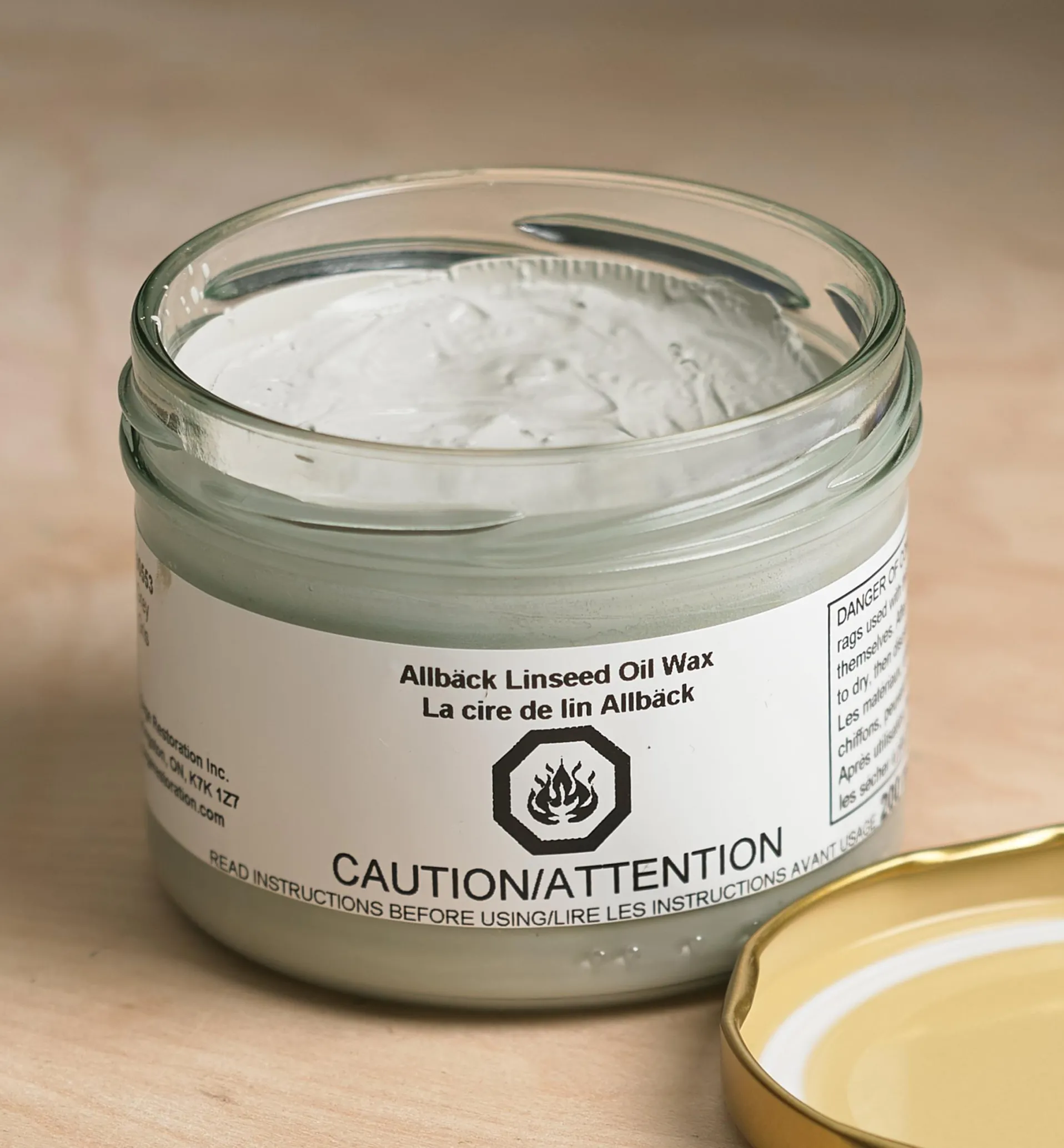 Lee Valley Allbäck Gray Linseed Oil Wax