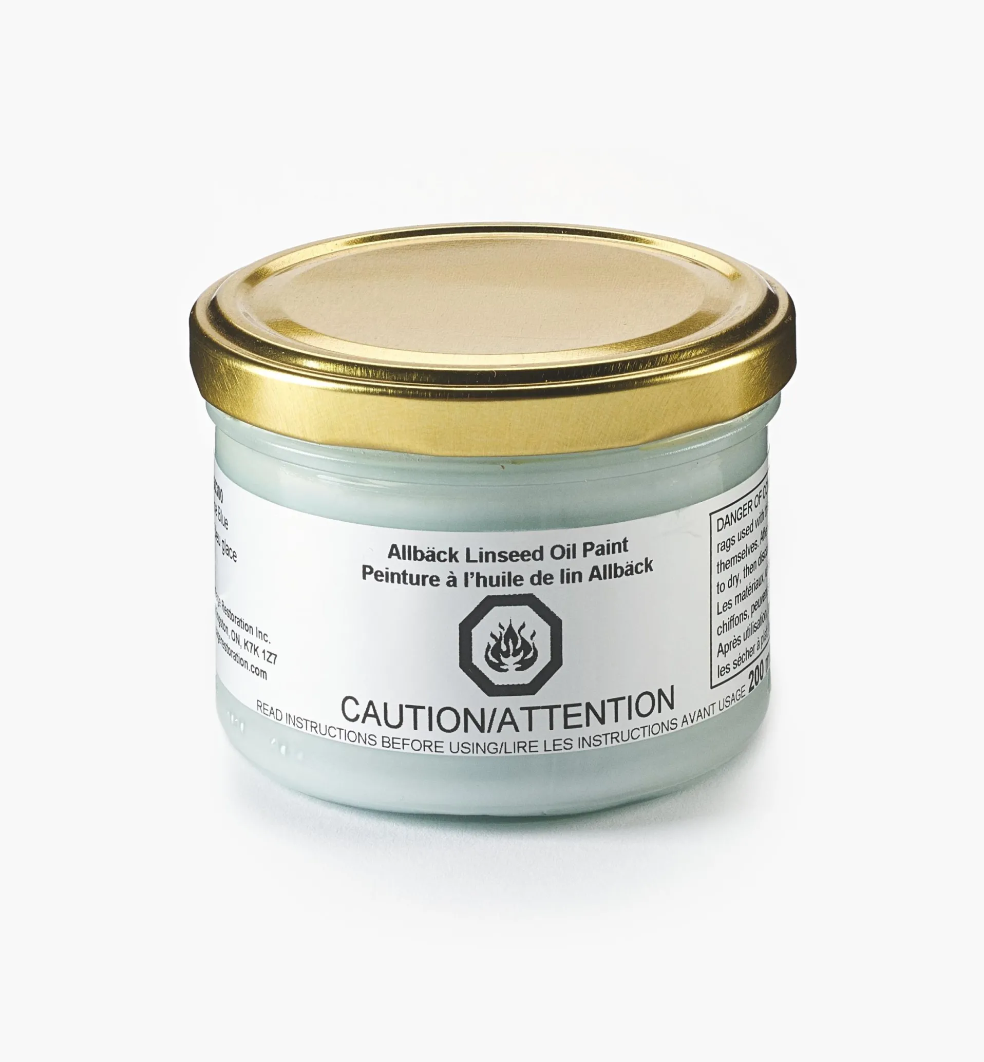 Lee Valley Allbäck Ice Blue Linseed Oil Paint