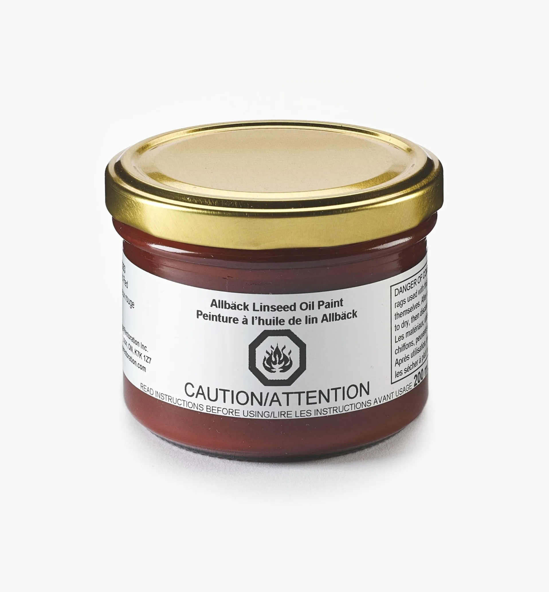 Lee Valley Allbäck Old Red Linseed Oil Paint