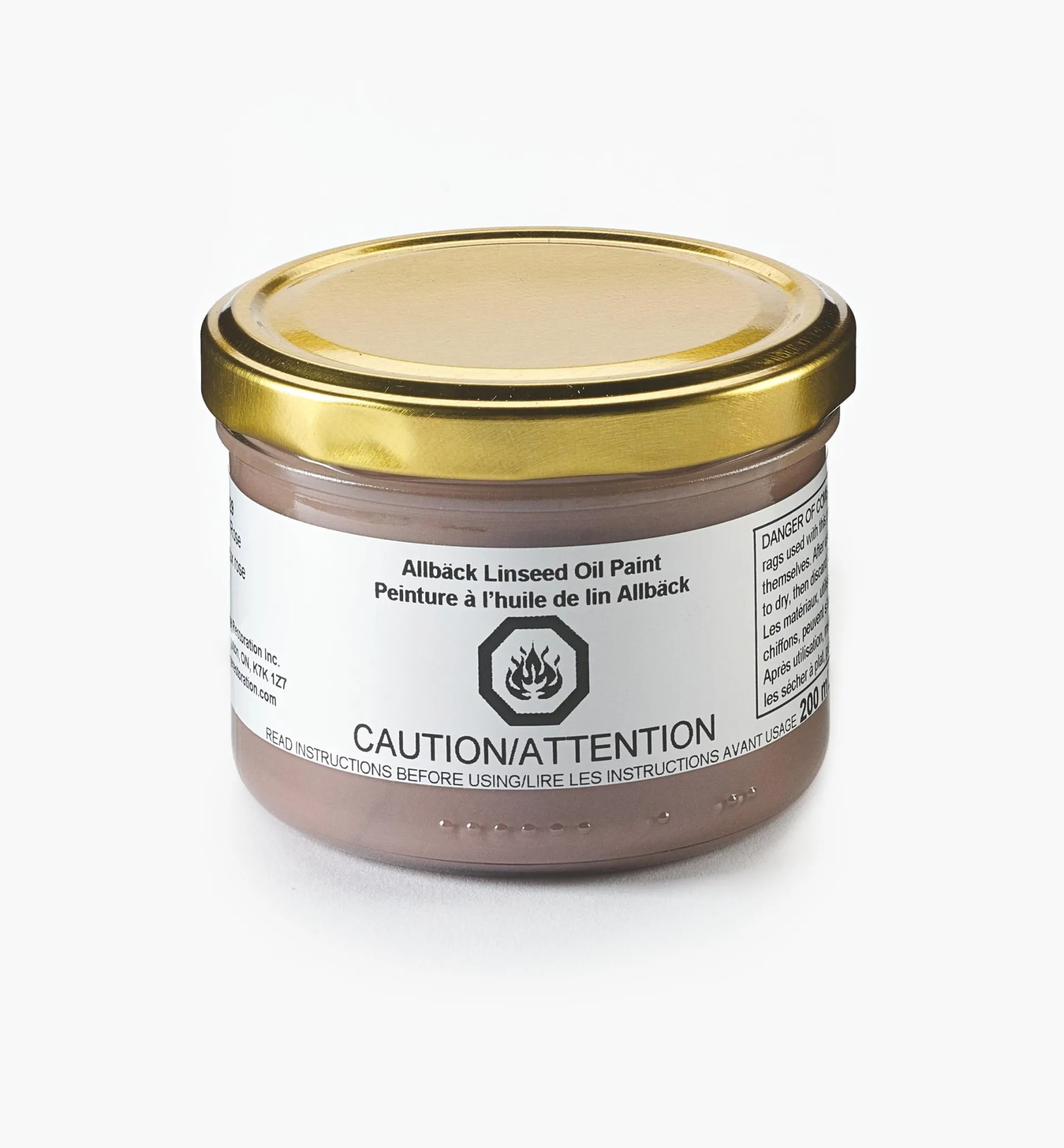 Lee Valley Allbäck Old Rose Linseed Oil Paint