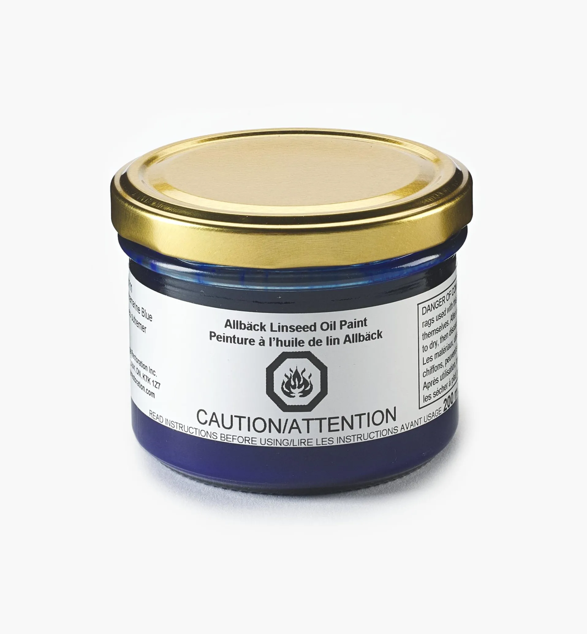 Lee Valley Allbäck Ultramarine Blue Linseed Oil Paint