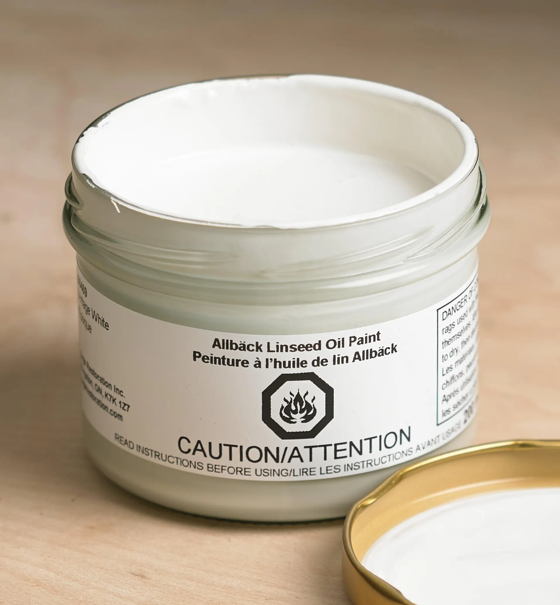 Lee Valley Allbäck Vintage White Linseed Oil Paint