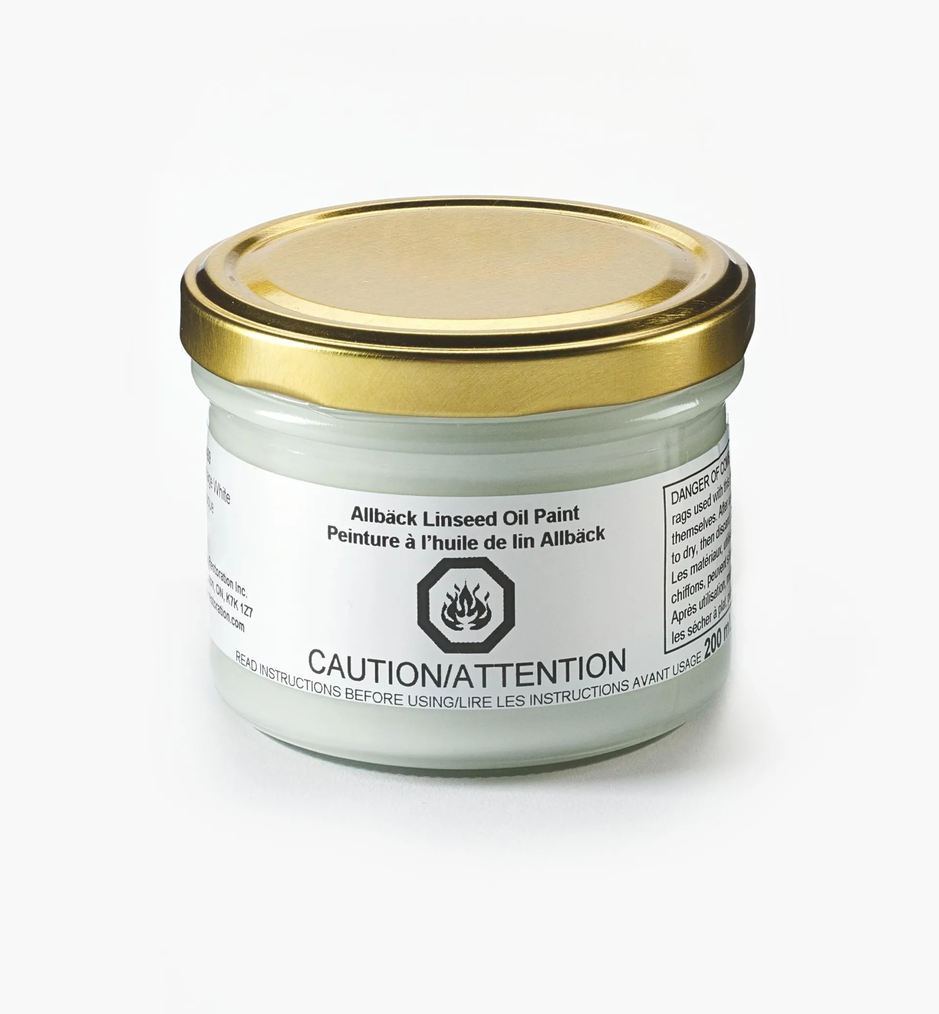 Lee Valley Allbäck White Linseed Oil Paint