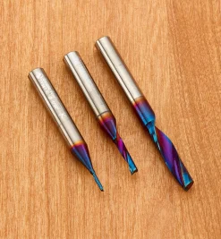 Lee Valley Amana Upcut CNC Bits For Cutting Plastic