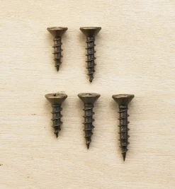 Lee Valley Antique Brass Flat-Head Screws