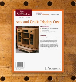 Lee Valley Arts And Crafts Display Case Plan