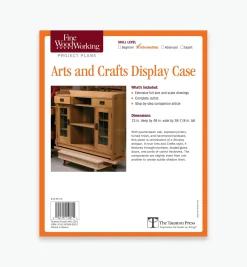 Lee Valley Arts And Crafts Display Case Plan