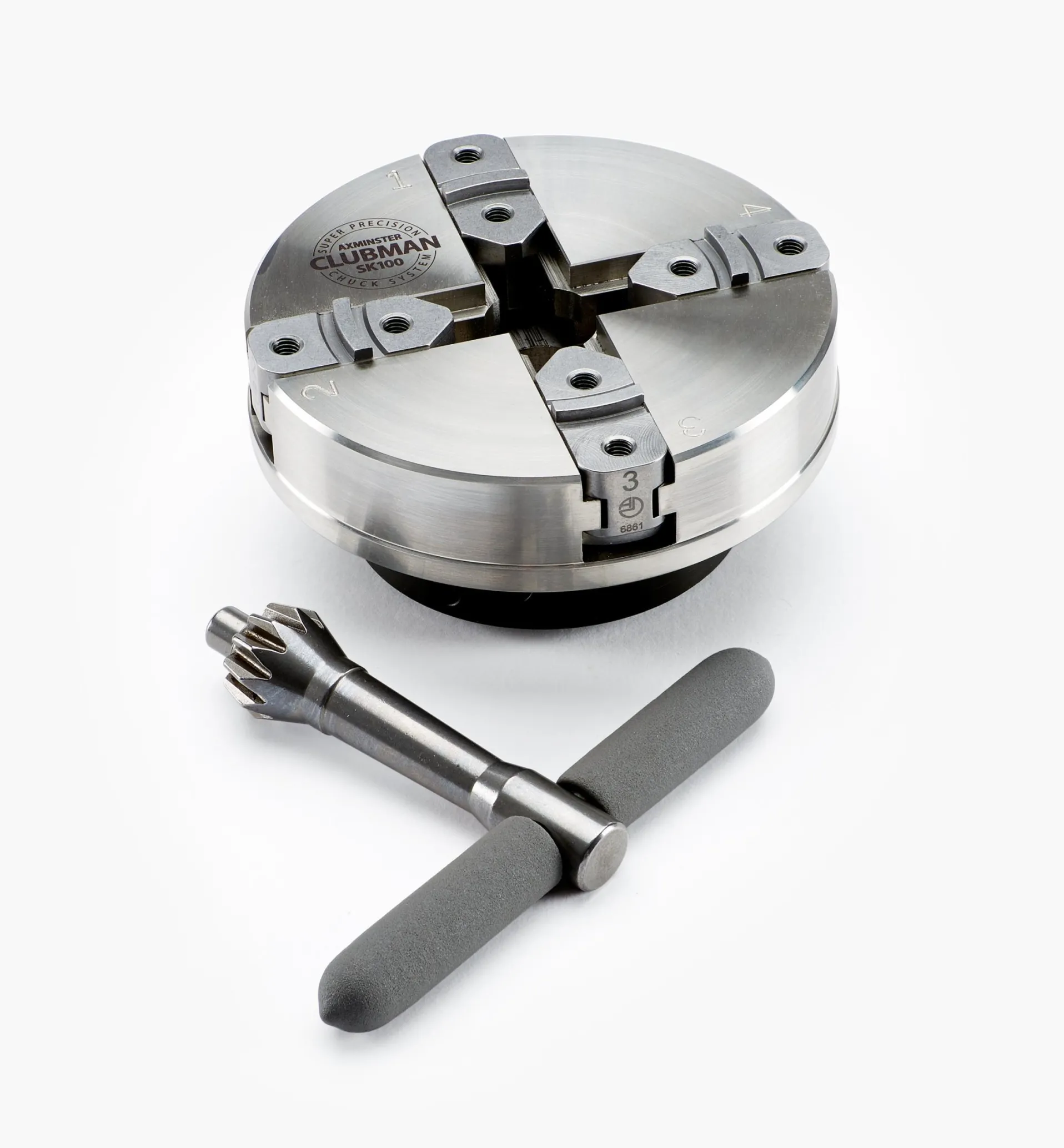 Lee Valley Axminster Stainless-Steel SK100 Scroll Chuck