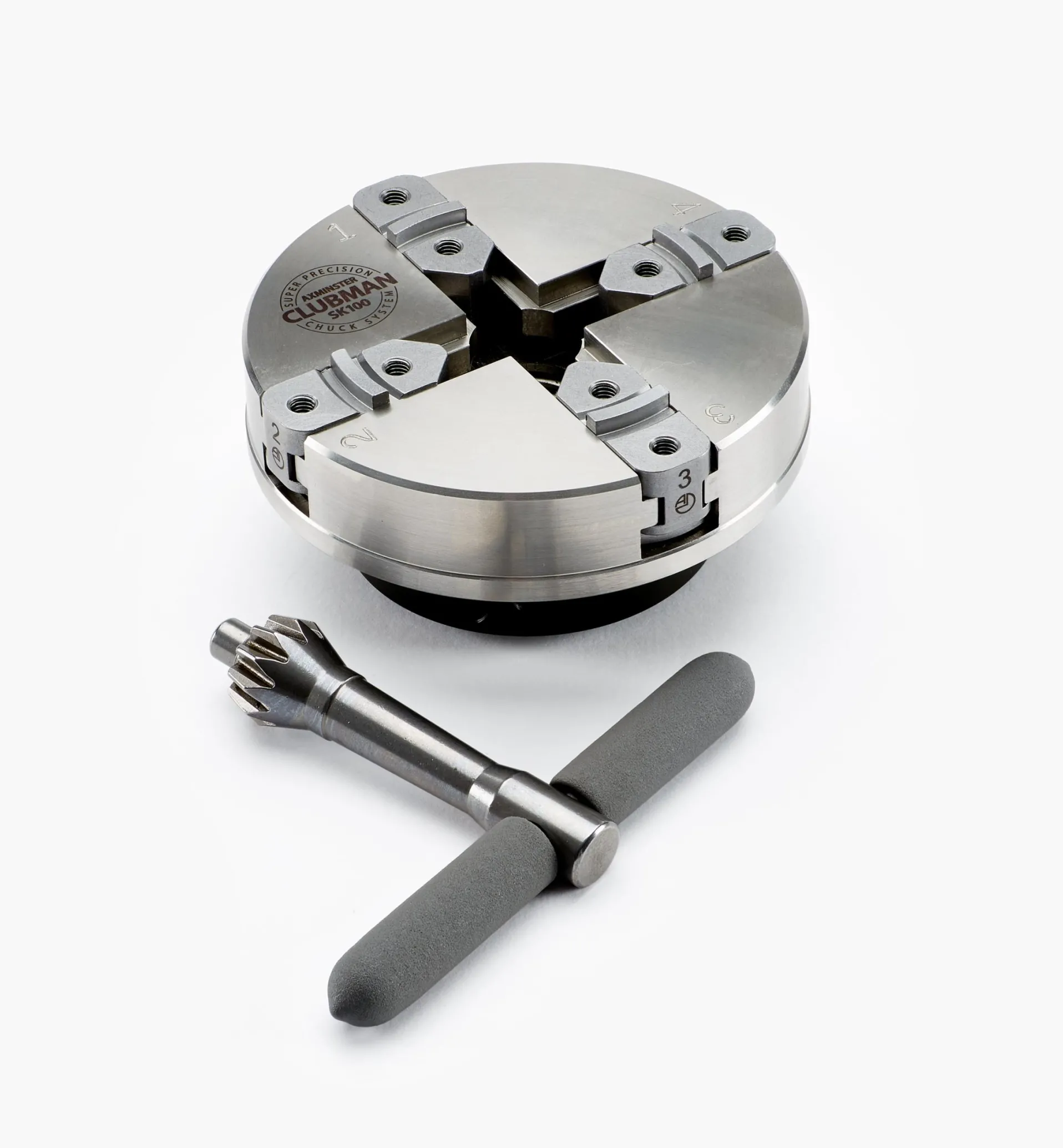 Lee Valley Axminster Stainless-Steel SK100 Scroll Chuck