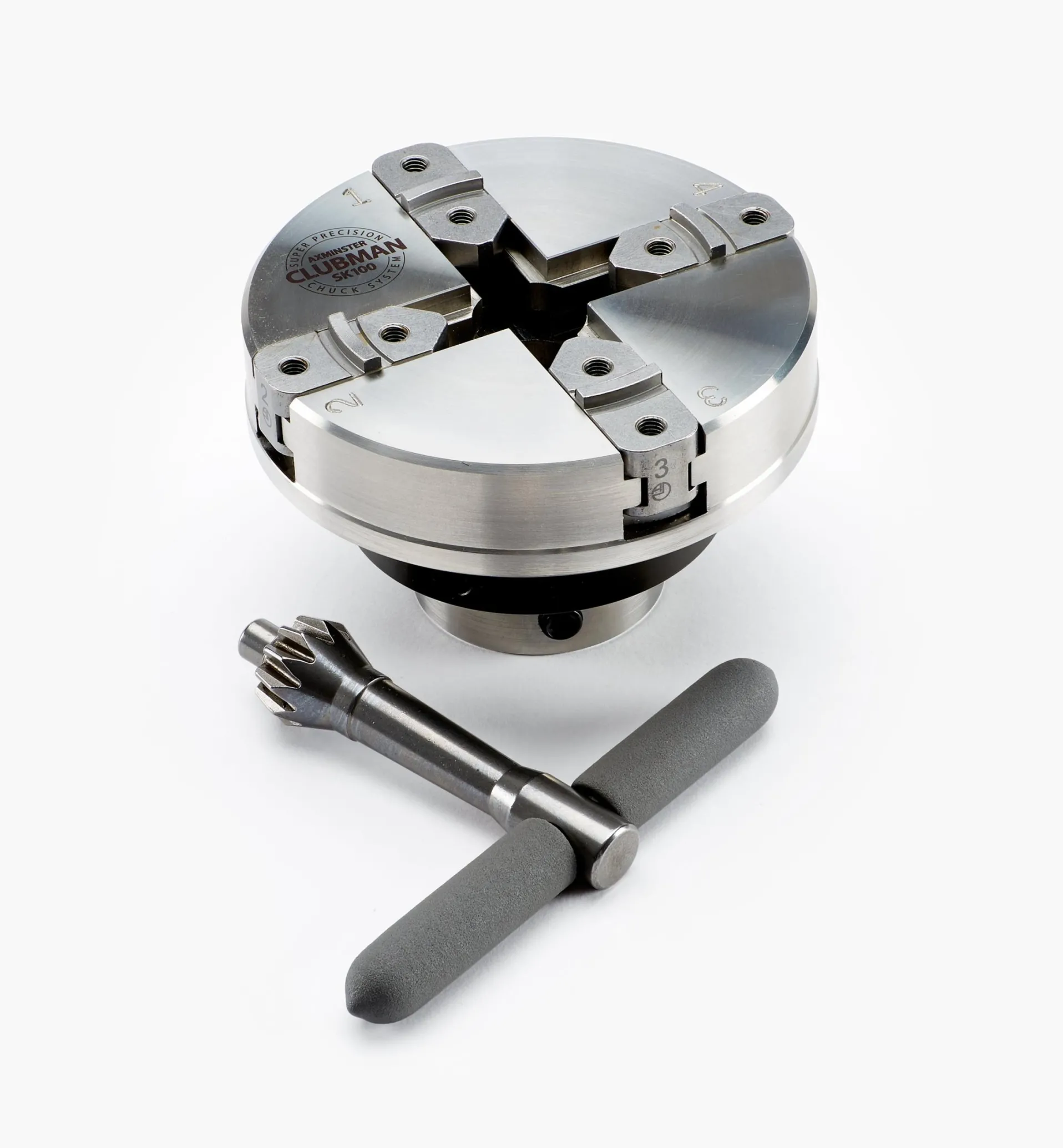 Lee Valley Axminster Stainless-Steel SK100 Scroll Chuck