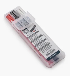 Lee Valley 2B Pica Replacement Leads (Graphite/White/Red)