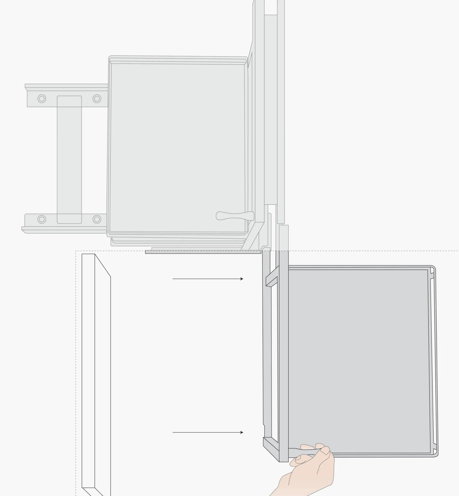 Lee Valley Blind-Corner Optimizer Unit