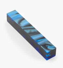 Lee Valley Blue & Black Acrylic Acetate Pen Blank