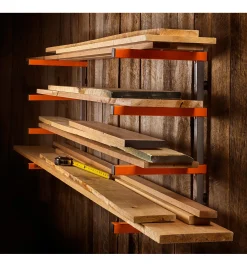 Lee Valley Bora Four-Shelf Lumber Rack