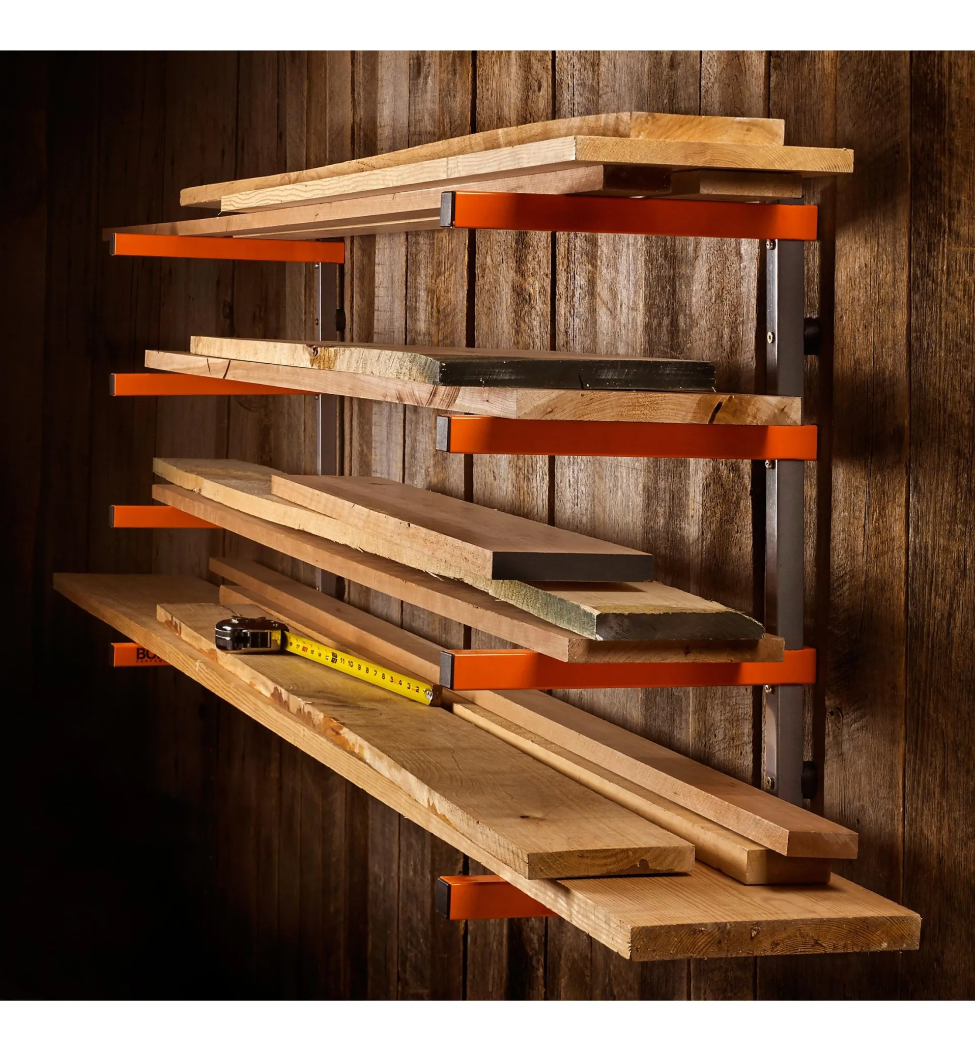Lee Valley Bora Four-Shelf Lumber Rack