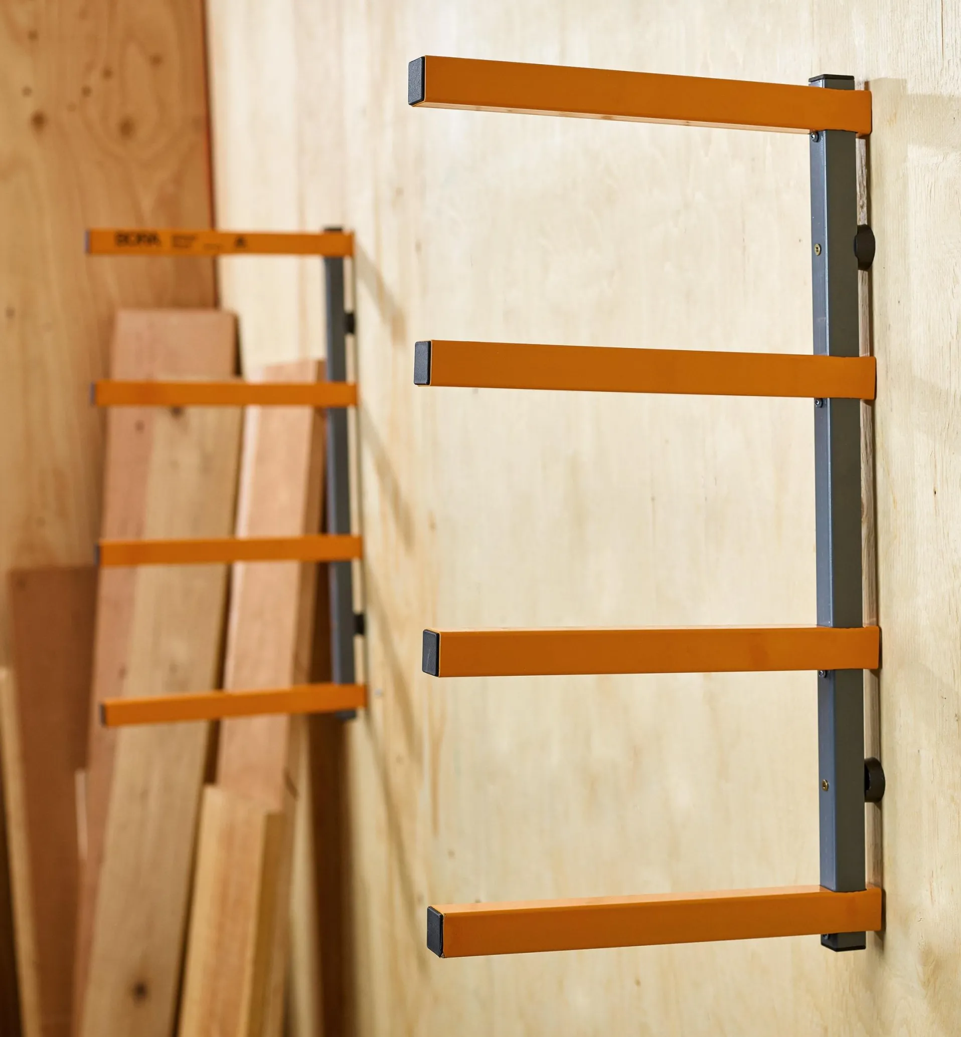Lee Valley Bora Four-Shelf Lumber Rack