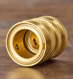 Lee Valley Brass Female Hose-End Water-Stop Coupler