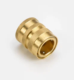 Lee Valley Brass Female Hose-End Water-Stop Coupler
