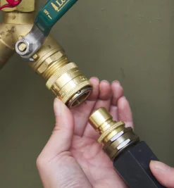 Lee Valley Brass Quick Couplers Set