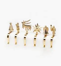 Lee Valley Brass Stocking Hangers