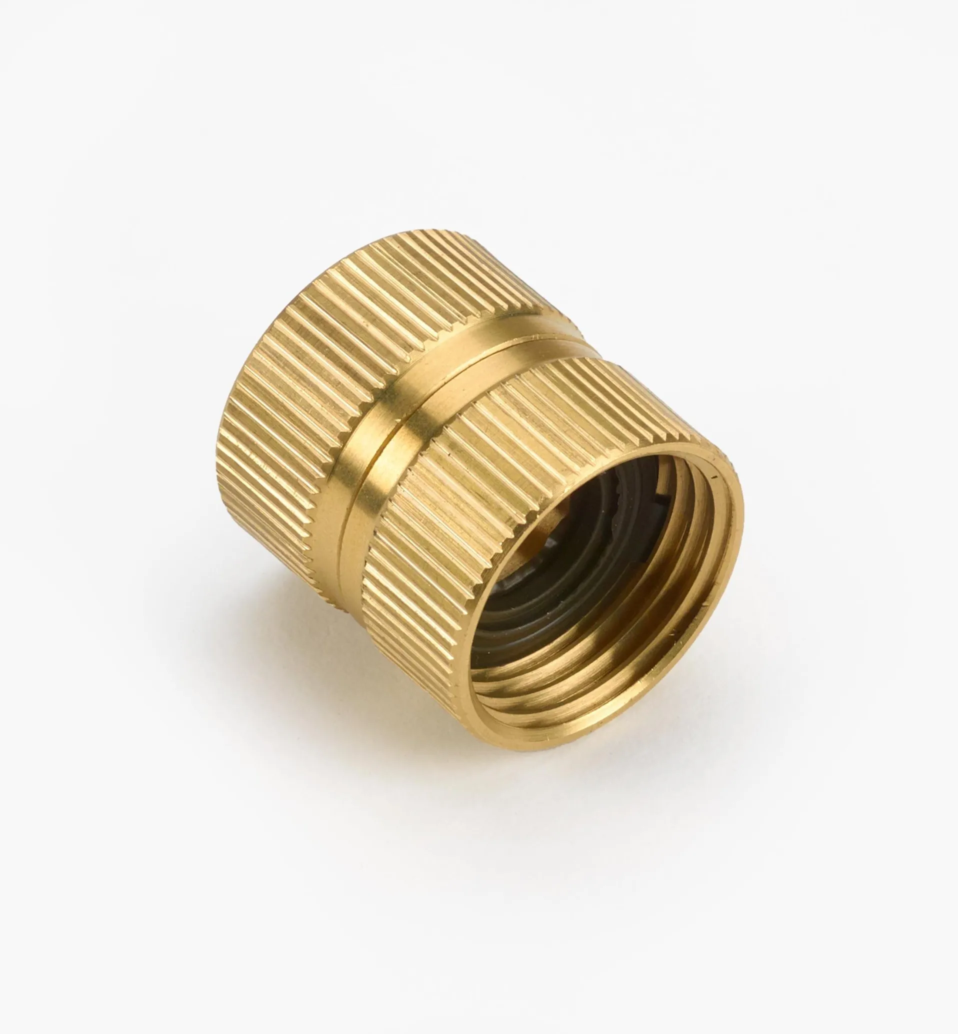 Lee Valley Brass Swivel Double Female Adapter