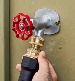 Lee Valley Brass Tap End Quick Connect Set