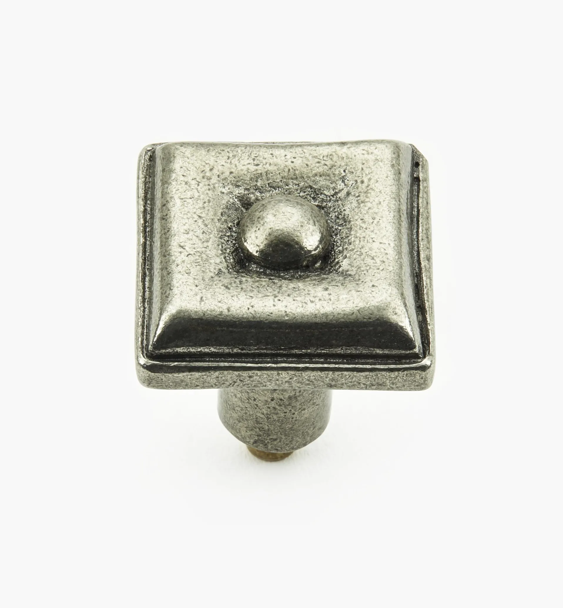 Lee Valley Bright Pewter Square Knobs