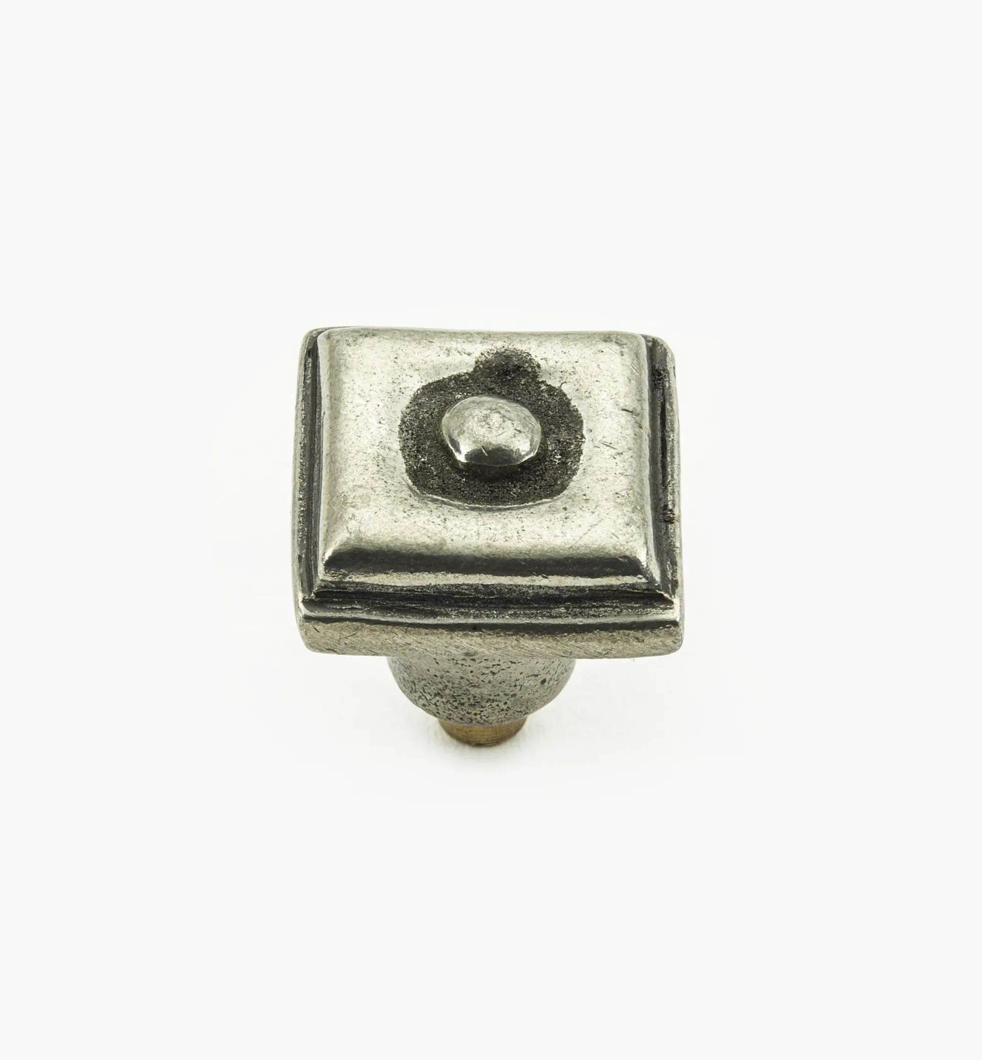Lee Valley Bright Pewter Square Knobs