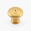 Lee Valley Brusso Brass Concentric Ring Knob