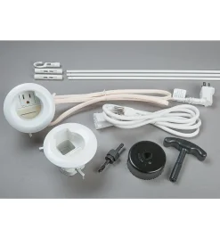 Lee Valley Cable Grommet Kit For Wall-Mounted Electronics