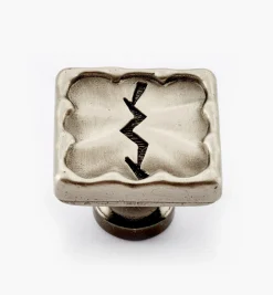 Lee Valley Cast Modern Satin Electro-Black Square Knob