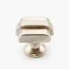 Lee Valley Cast Modern Satin Nickel Square Knob