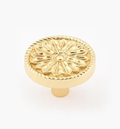 Lee Valley Cast Roped Flower Knob