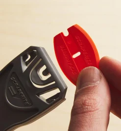 Lee Valley Curved Orange Plastic Razor Blades